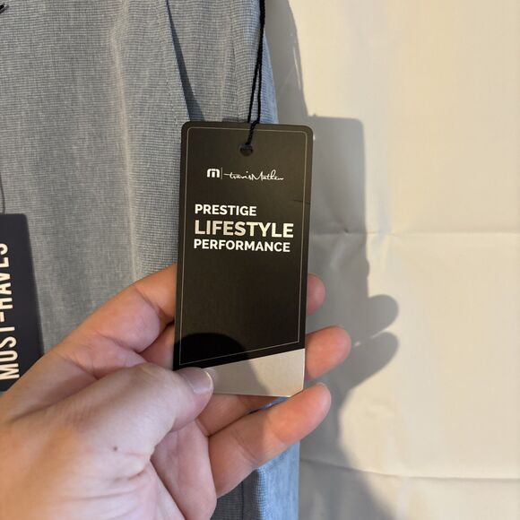 Travis Mathew NWT Men’s 33 Beck Shorts Blue Performance Golf Lightweight Stretch - Picture 5 of 9